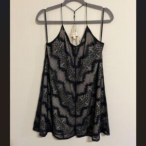 Sweet Journey Back Lace Mini Dress Women's Size S